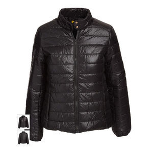 $15 NEW Black Lightweight PUFFER Zip Jacket - Women Small